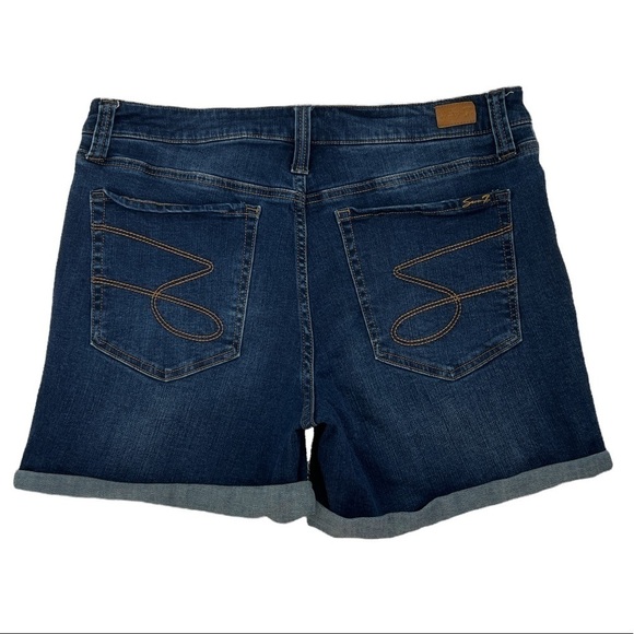 𝅺Seven7 Denim Stretch Bermuda shorts SZ 12 - Picture 2 of 9